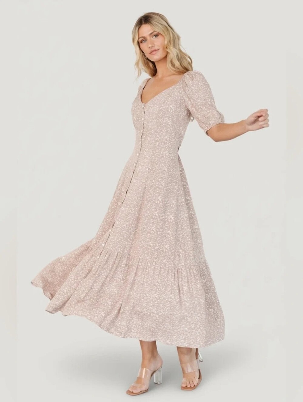 Baltic Born Mathilda Button Maxi Dress - Picture 1 of 12